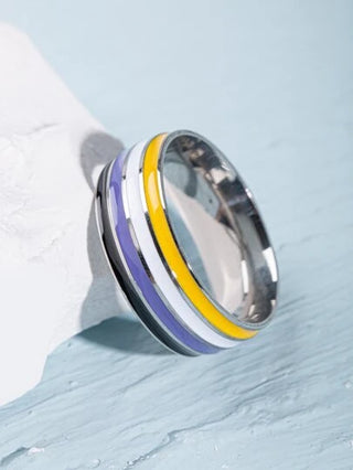 Rebel Enby ring
