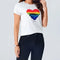 Rebel Rainbow Heart T shirt