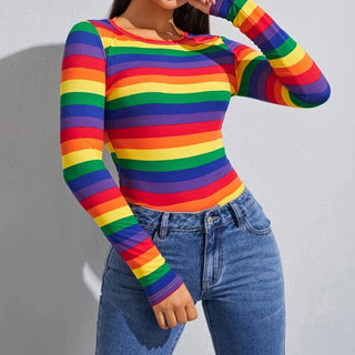 Rebel Rainbow Long Sleeve T shirt