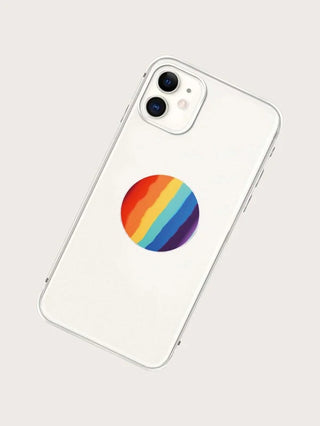 Rainbow Pop Socket Phone Grip
