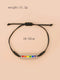 Rebel Rainbow Heart Bracelet On String