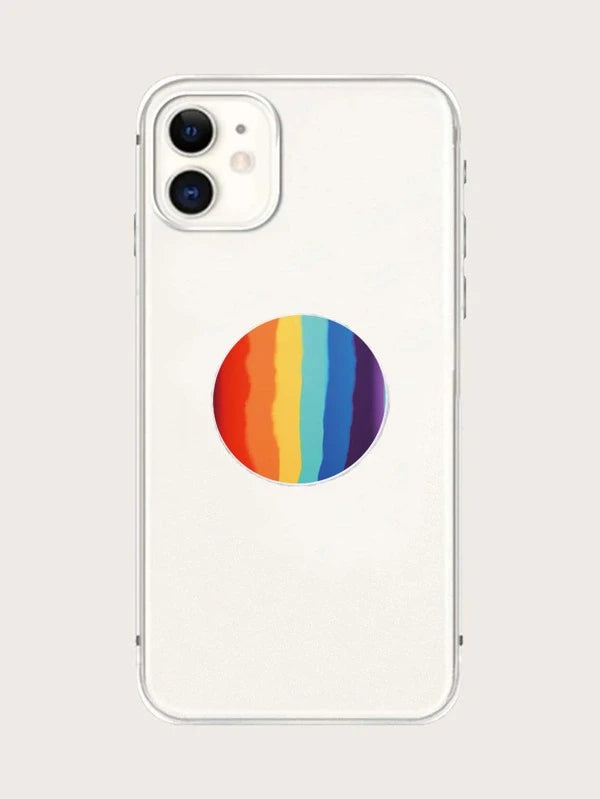 Rainbow Pop Socket Phone Grip