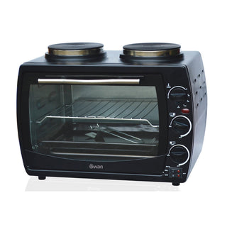 Swan Stealth 22 Litre Compact Oven plus 2 Solid Hotplates