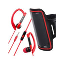 Volkano Haste series sports hook in earphones with mic VK-1002-BKRD