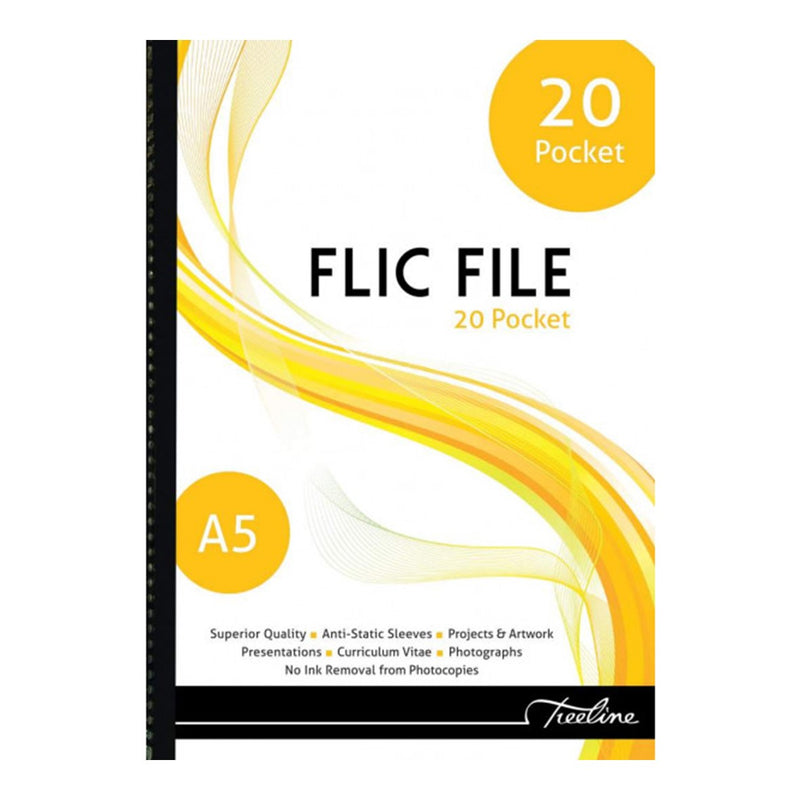 Flic File with Welded Spine  - A5 20 Pocket