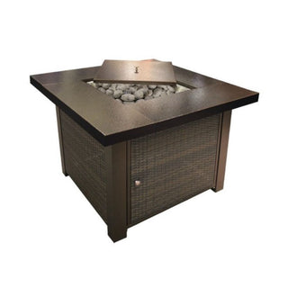 Alva Gas Firetable - Wicker Finish