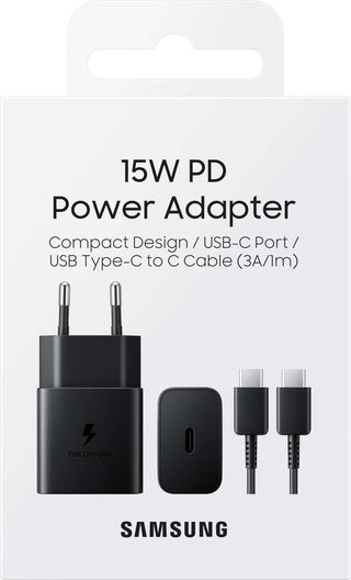 Samsung 15W With Cable Travel Adapter (Black)