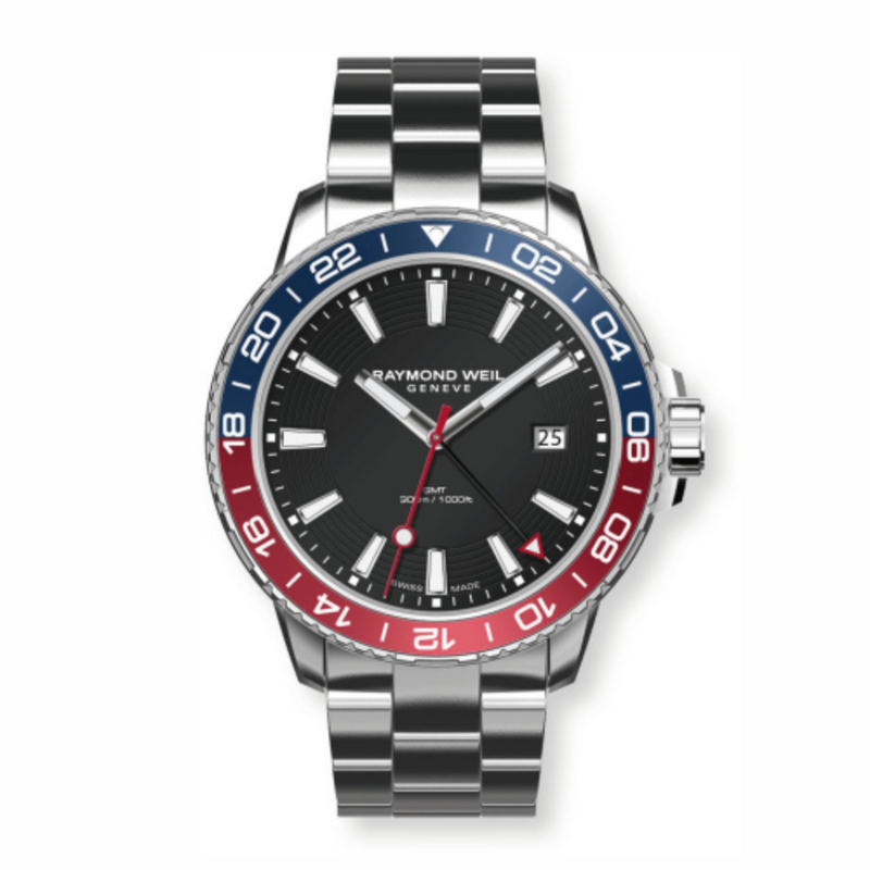 Raymond Weil Tango Gmt Blue Red Diver Men's Watch – R8280ST320001