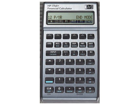 HP 17BII+ Business Calculator (Algebraic or RPN)