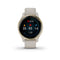 Garmin Venu 2S Light Gold Bezel with Light Sand Case and Silicone Band 010-02429-11