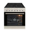 Univa Stainless Steel Multifunction oven with Ceran Hob U336CSF