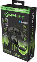 Amplify True Tunes Series Sports TWS earphones + Carry Case - Black AM-1118-BK
