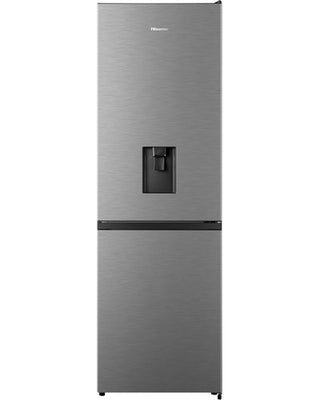 Hisense H415BI-WD Combi Fridge/Freezer with Water Dispenser (305L)(Metallic Grey)