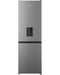 Hisense H415BI-WD Combi Fridge/Freezer with Water Dispenser (305L)(Metallic Grey)