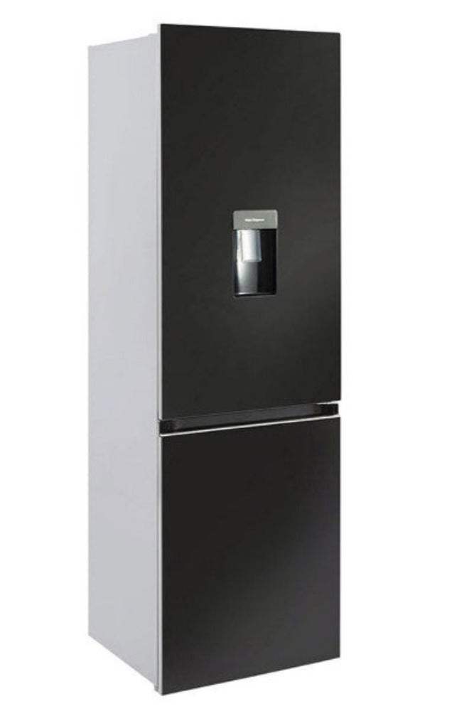 Kelvinator  310L - Combi Fridge - Bottom Freezer + Manual Water Dispenser Black Glass  - KIL420BFGD