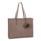 SupaNova Pom Pom Series Fashionable 15.6` Ladies Laptop Handbag - Taupe