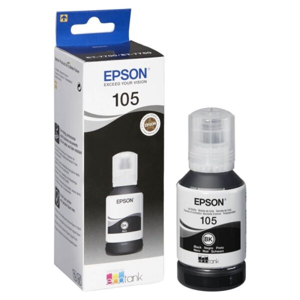 Epson 105 EcoTank Pigment Black ink bottle C13T00Q140