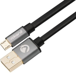 VolkanoX Couple series Micro USB premium twin pack 1meter charge/data cable - black VK-20068-BK