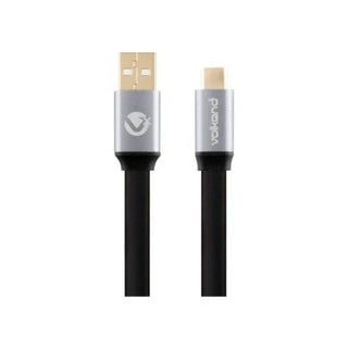 VolkanoX Speed series USB3.0 to USB Type-C cable 1meter - flat black VK-20071-BK