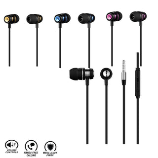 Volkano Alloy AUX earphones with mic  VK-1007