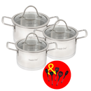 Snappy Chef 6pc Platinum Cookware SSCS006