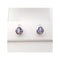 Tanzanite Silver stud earrings