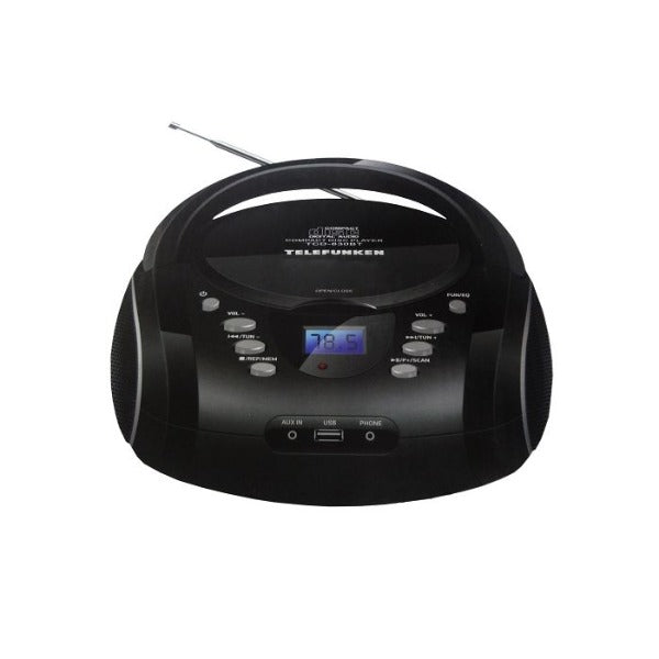 Telefunken Portable FM/AM Radio With CD and Bluetooth TCD-830BT