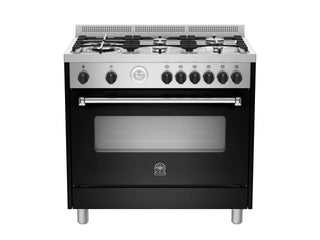 La Germania Americana 90 cm Gas Hob & Electric Oven Black AMS95C61LBNE