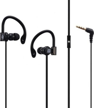 Bounce Break Series Hook-On Earphones - Black BO-1004-BK