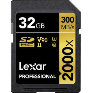 Lexar Professional 2000x SD Card (32GB)  MEMLXSD2000P32