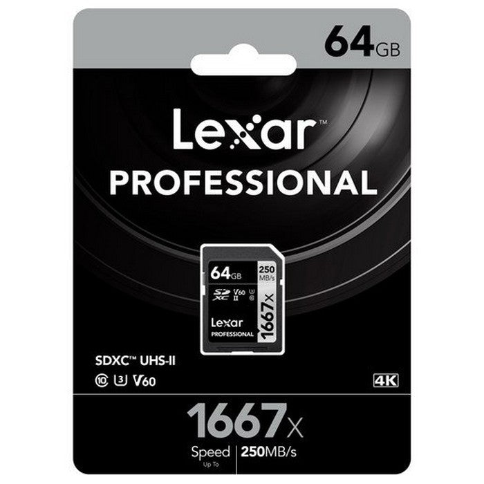 Lexar SD PRO 1667x 64GB MEMLXSD1667P64