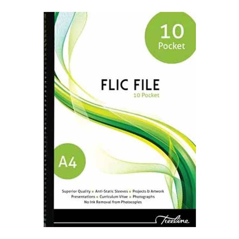 Flic File with Welded Spine  - A4 10 Pocket