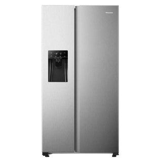 Hisense 481L Side by Side Fridge with Water & Ice Dispenser-Stainless Steel H690SS-IDL