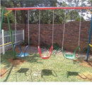 Jungle Gyms Swing sets 3 Tyre A-Frame Swing with Chains