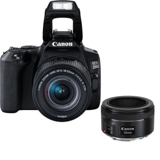 Canon EOS 250D DSLR Camera + 18-55mm + 50mm Lenses Kit