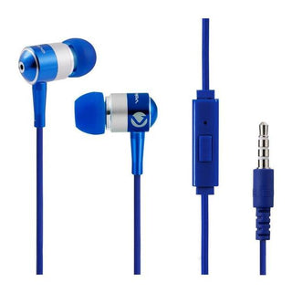 Volkano Earphones with Mic - Stannic Series - Blue VSN202-B(V1)