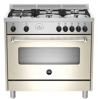 La Germania 90cm Gas Hob & Electric Oven - Cream AMS95C61LBCR