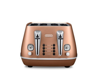 Delonghi Distinta 4 Slice Toaster - Style Copper  CTI4003.CP