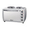 Swan 28 Litre Silver Compact Oven With 2 Solid Hotplates  SCO28