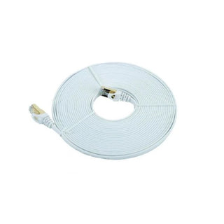 VolkanoX Giga series Cat 7 Ethernet cable 10meter - white, gold tips VK-20066-WT