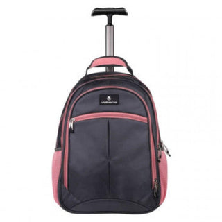 Volkano Orthopaedic Trolley Backpack 27L - Dark Grey/ Pink VK-7094-DGRPK