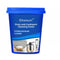 oven and cookware cleaning paste in a blue tub