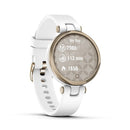 Garmin Lily™ Cream Gold Bezel with White Case and Silicone Band  010-02384-10