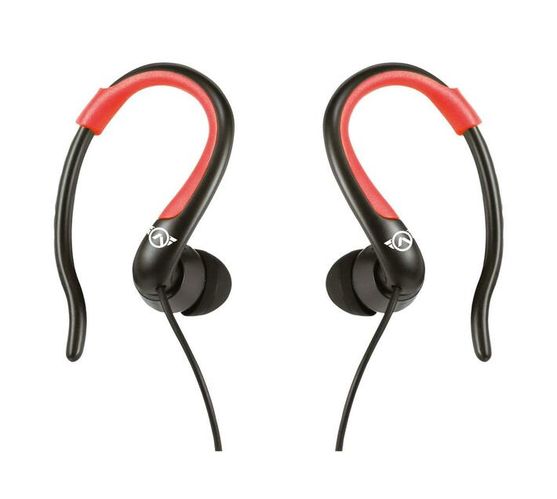 Amplify Sport Rapid Series Earbuds with Pouch - Black/Red  AMS-1303-BKRD