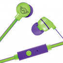 Amplify Sport Quick series earbuds with mic - Green/Purple AMS-1003-GNPR