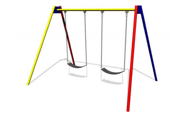 2 Tyre A-Frame Swing with Chains