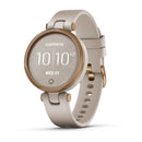 Garmin Lily™ Rose Gold Bezel with Light Sand Case and Silicone Band  010-02384-11