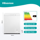 Hisense 142L Chest Freezer-White