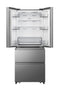 Hisense 380L No Frost French Door Fridge Freezer - Brushed Stainless Steel