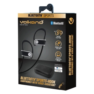 Bluetooth Sports-Hook Earphones with voice Assistant VK-1103-S01-BK